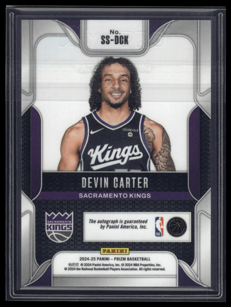 2024-25 Panini Prizm #SS-DCK Devin Carter Sensational Signatures Prizms