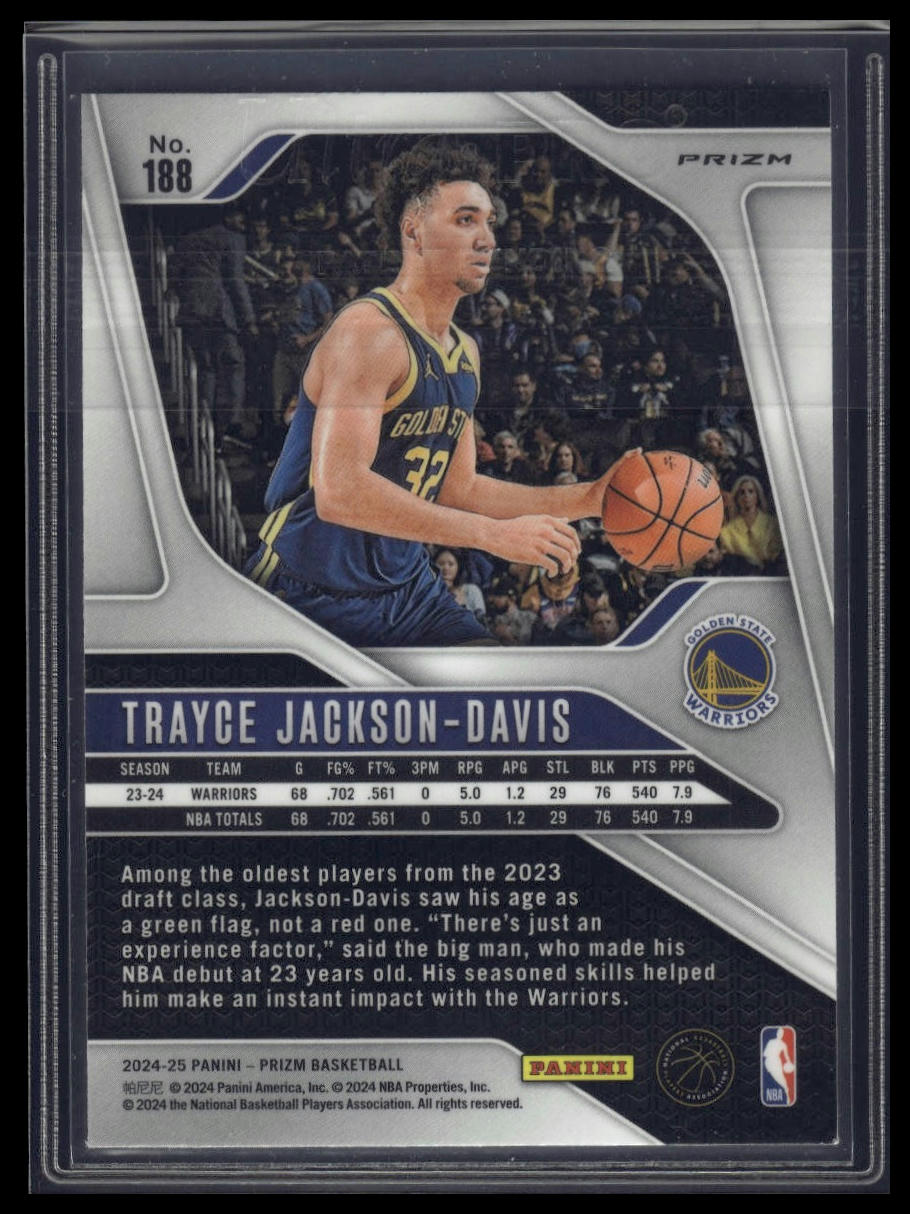 2024-25 Panini Prizm #188 Trayce Jackson-Davis Prizms Silver
