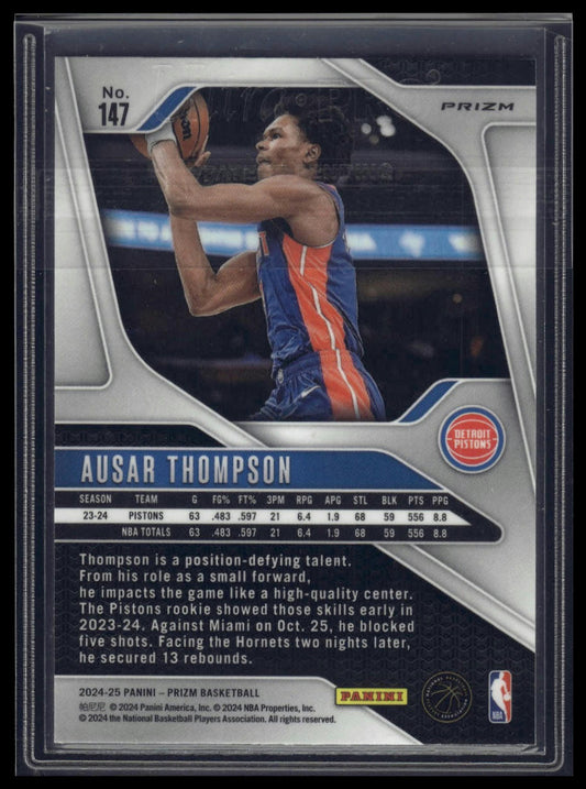 2024-25 Panini Prizm #147 Ausar Thompson Prizms Silver
