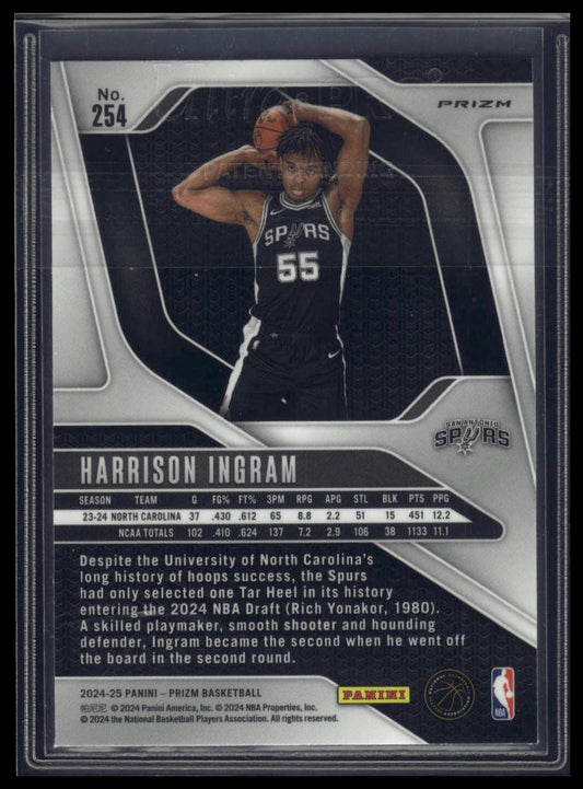 2024-25 Panini Prizm #254 Harrison Ingram Prizms Hyper