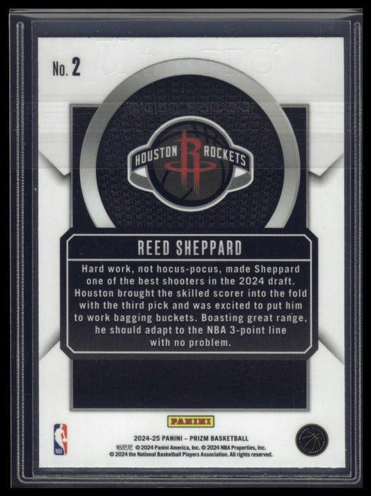 2024-25 Panini Prizm #2 Reed Sheppard Talismen