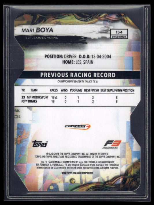 2024 Topps Finest Formula 1 #154 Mari Boya