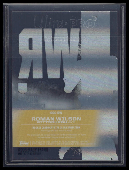 2024 Topps Signature Class #RCC-RW Roman Wilson Crystal Clear Variation