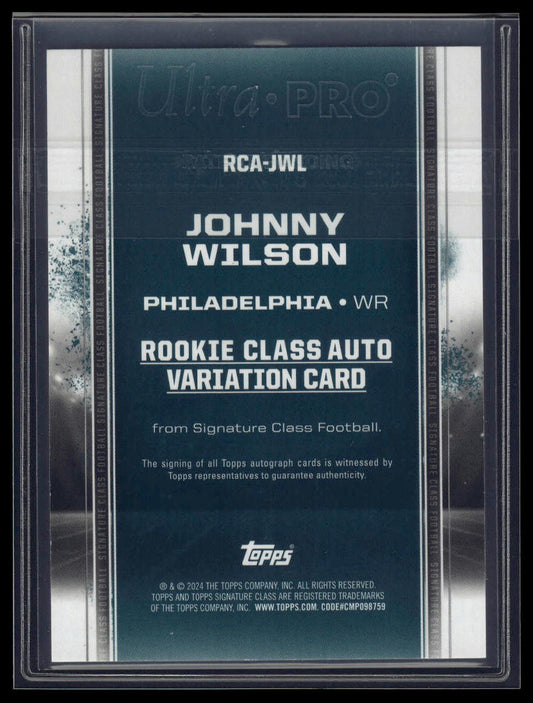 2024 Topps Signature Class #RCA-JWL Johnny Wilson Auto Variation Red #/25