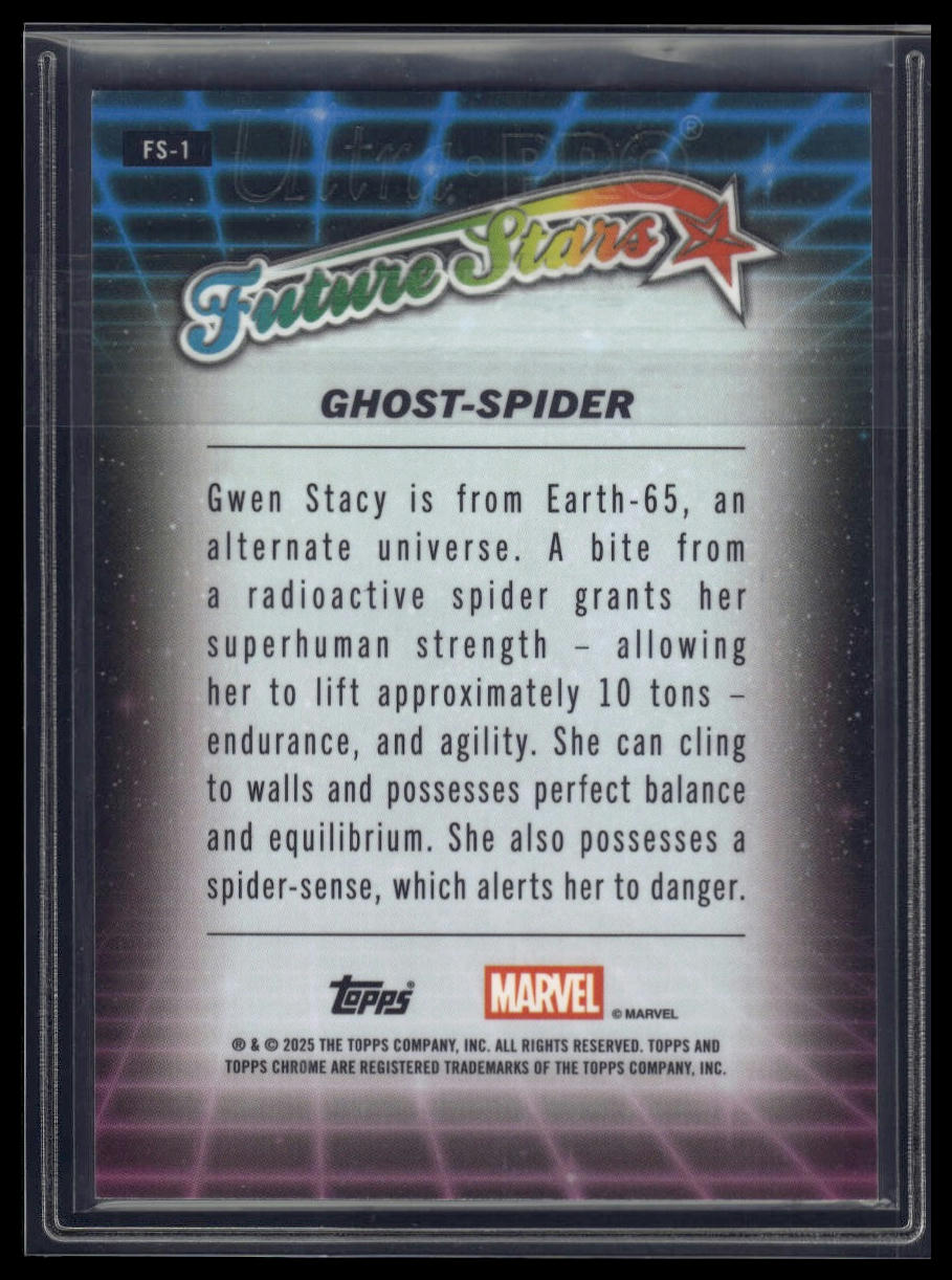 2025 Topps Chrome Marvel #FS-1 Ghost-Spider Future Stars