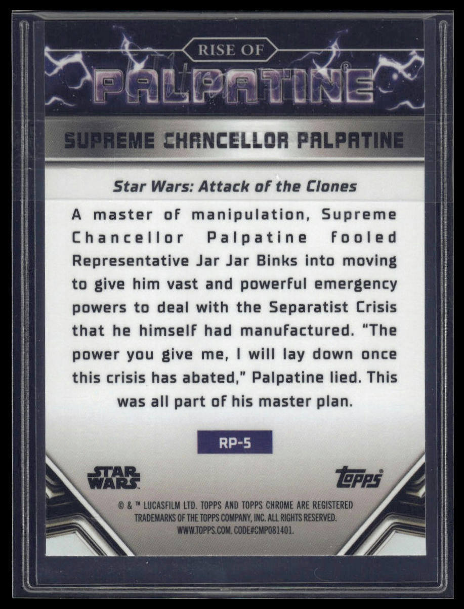 2024 Topps Chrome Star Wars #RP-5 Emergency Powers The Rise of Palpatine