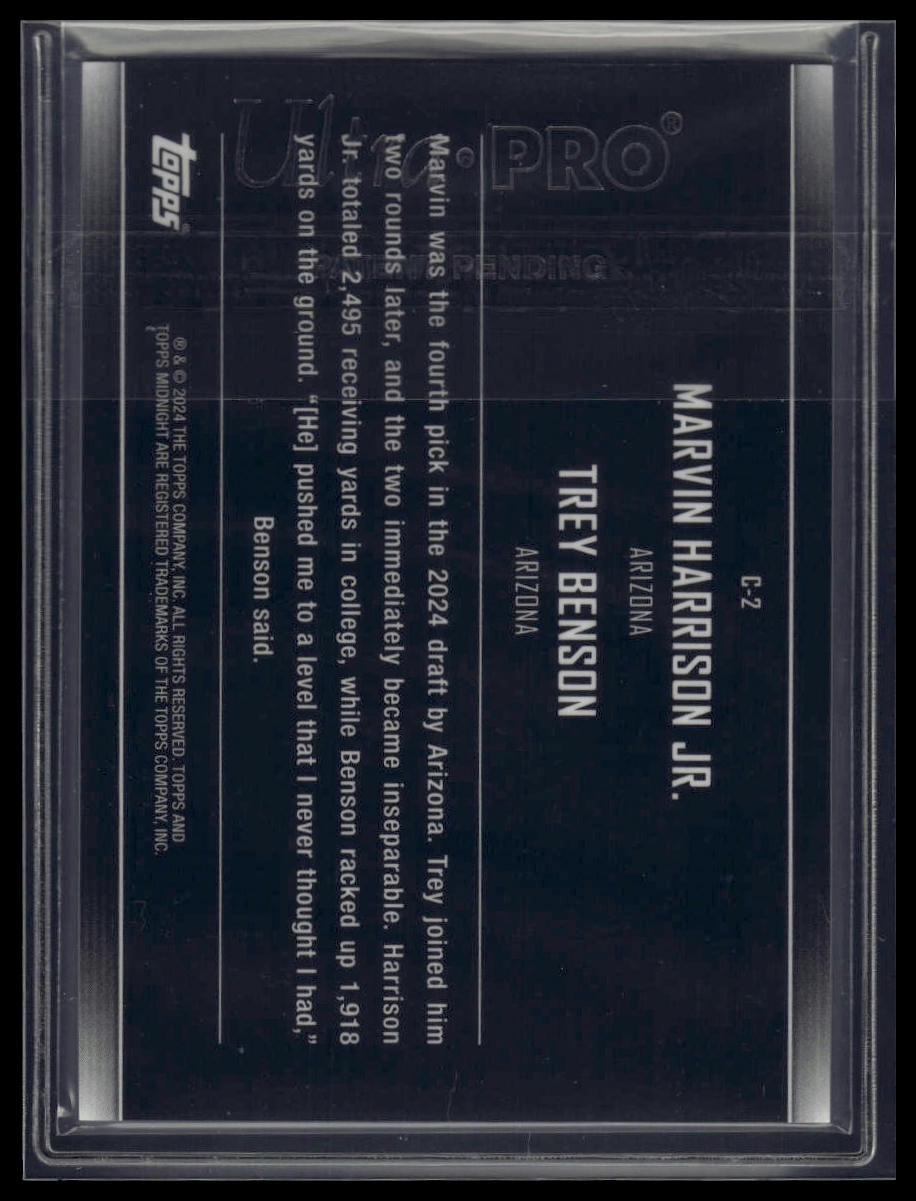 2024 Topps Midnight #C-2 Benson / Harrison Jr. SN3 Constellations Witching Hour
