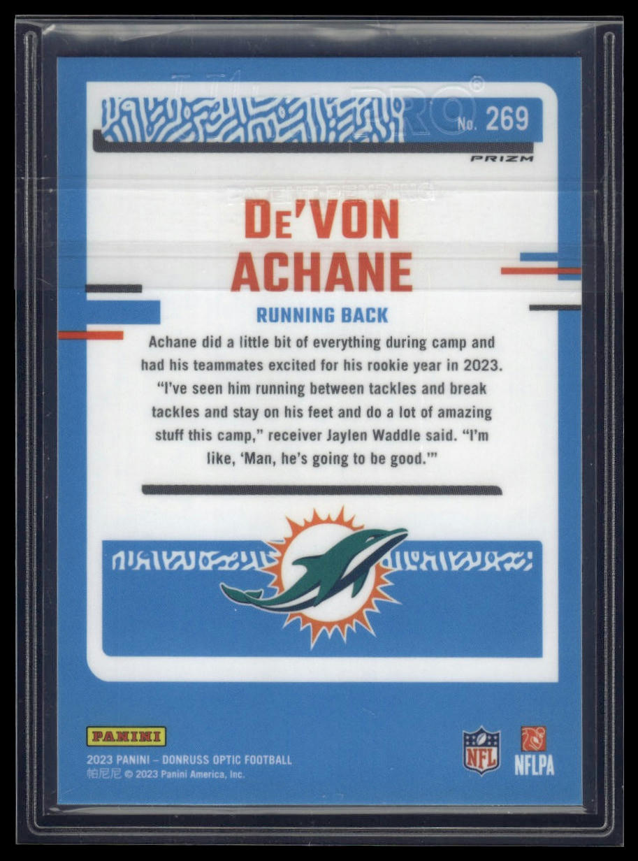 2023 Donruss Optic #269 De'Von Achane Red Mojo