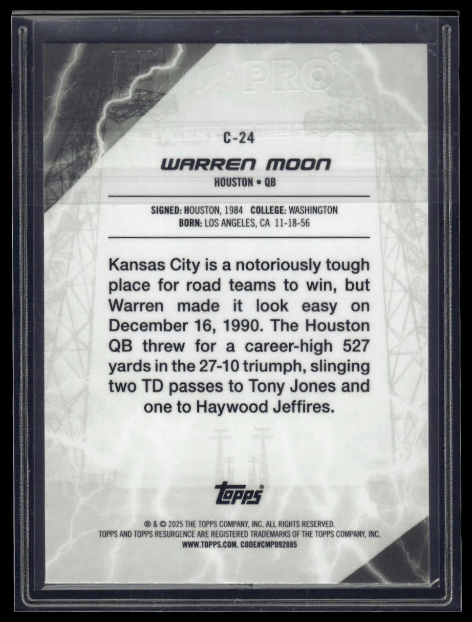 2024 Topps Resurgence #C-24 Warren Moon Conductors Teal Surge #/149