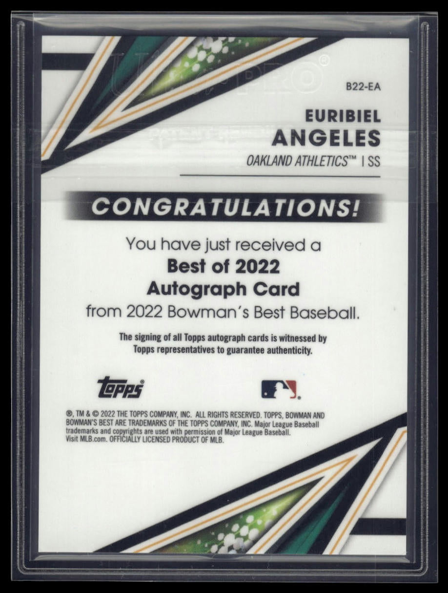 2022 Bowman's Best #B22-EA Euribiel Angeles Best of 2022 Autographs