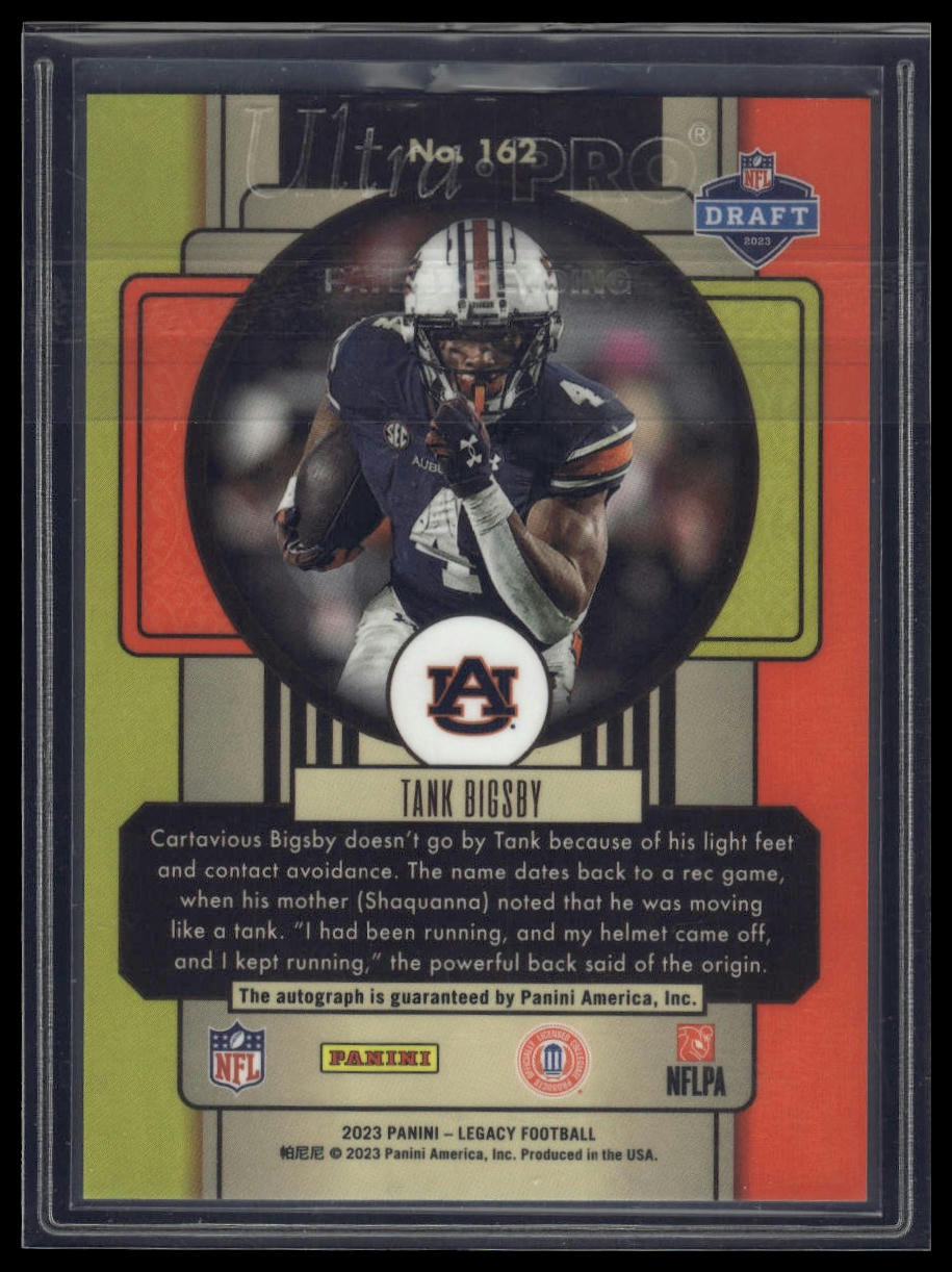 2023 Panini Legacy #162 Tank Bigsby Rookies Premium Penmanship Silver