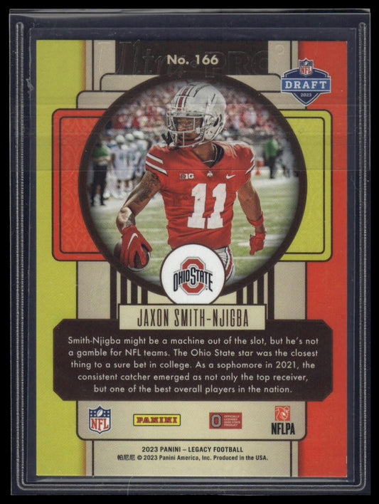 2023 Panini Legacy #166 Jaxon Smith-Njigba Yellow #/150