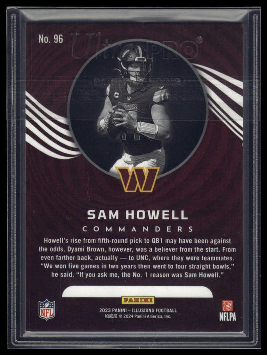 2023 Panini Illusions #96 Sam Howell Red Trophy Collection #/175