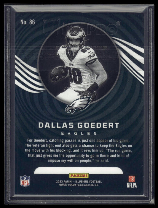 2023 Panini Illusions #86 Dallas Goedert Bronze Trophy Collection #/499