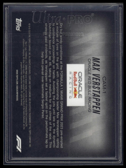 2024 Topps Chrome Formula 1 #CAM-1 Max Verstappen Camber