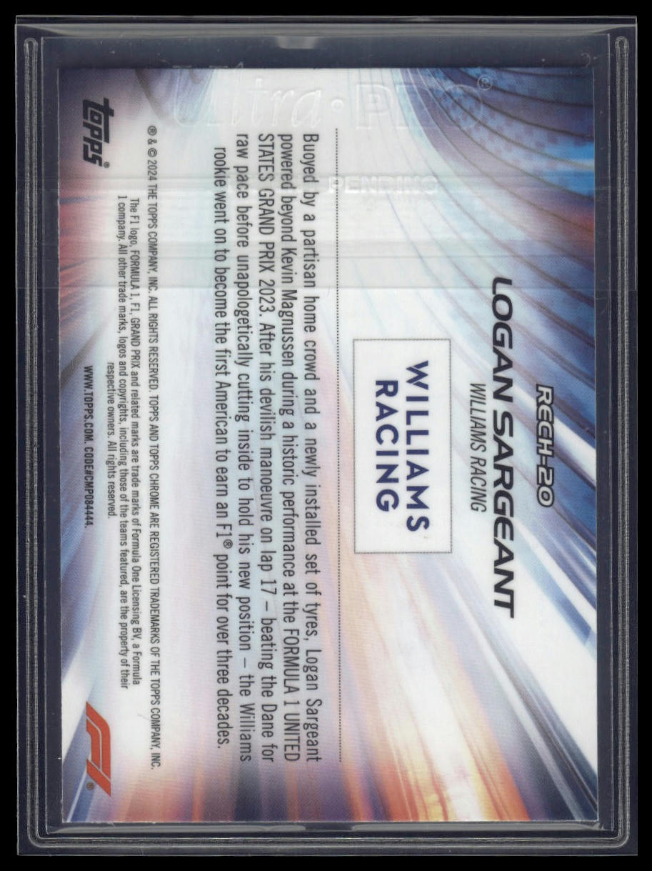 2024 Topps Chrome Formula 1 #RECH-20 Logan Sargeant Re-Charged
