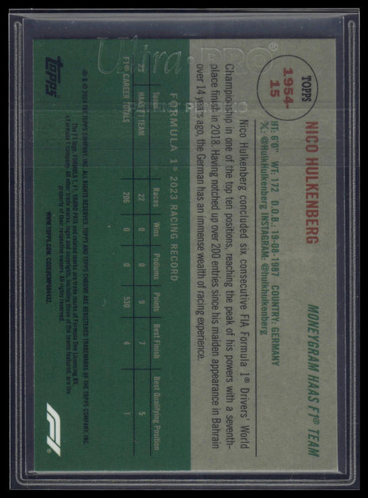 2024 Topps Chrome Formula 1 #1954-15 Nico Hulkenberg 1954 Topps