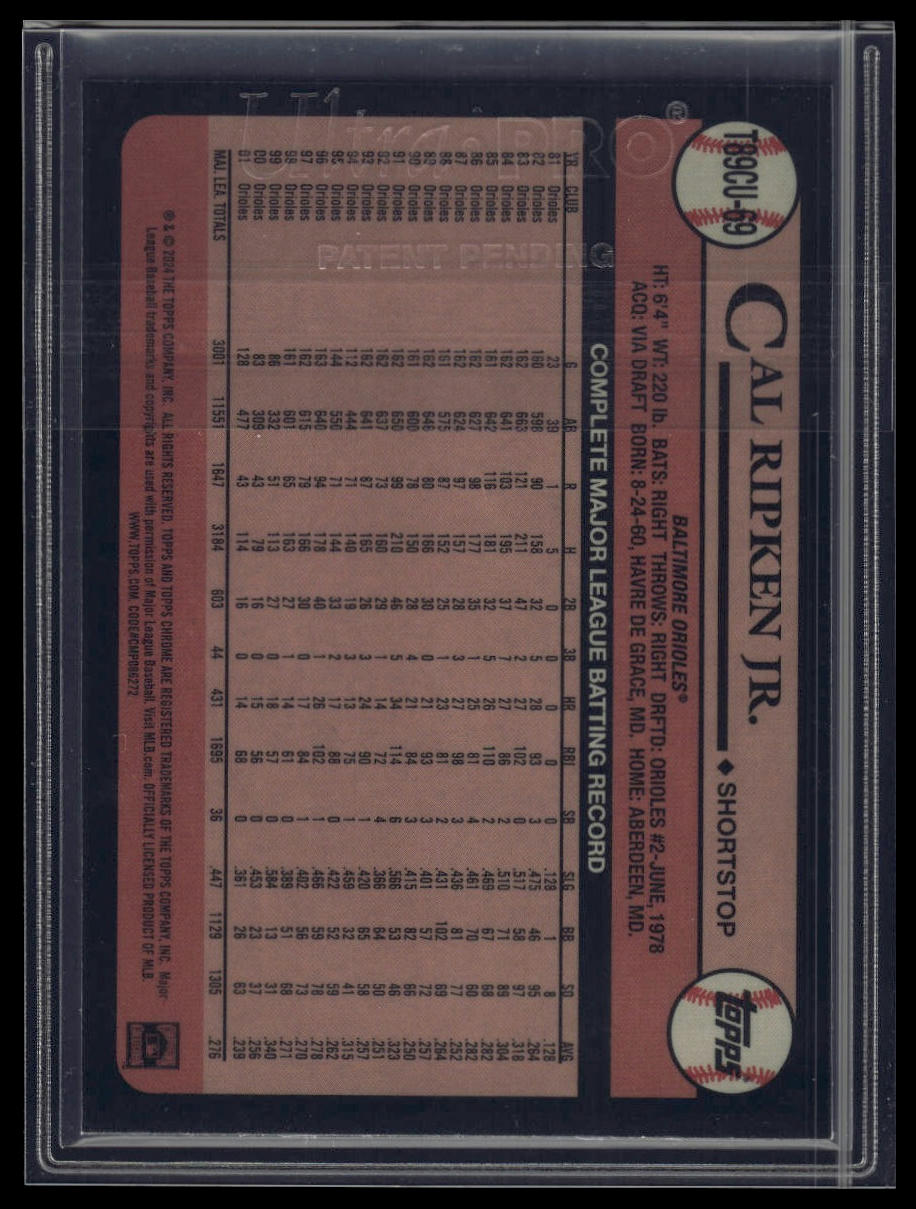 2024 Topps Update Cal Ripken Jr. 1989 Topps Baseball 35th Anniversary Chrome
