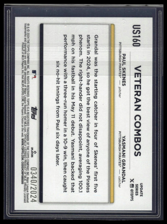 2024 Topps Update Duo An Immediate Hit: Skenes Gasses Up Grandal /2024 Gold