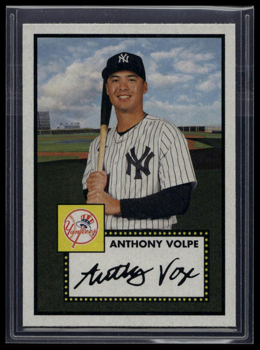 2025 Topps Heritage #H25-1 Anthony Volpe Heritage 25th Anniversary Holographic