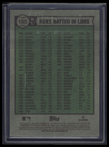 2025 Topps Heritage #195 Manny Machado / Willy Adames / Shohei Ohtani Chrome