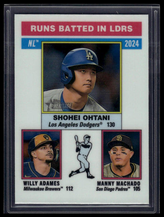 2025 Topps Heritage #195 Manny Machado / Willy Adames / Shohei Ohtani Chrome