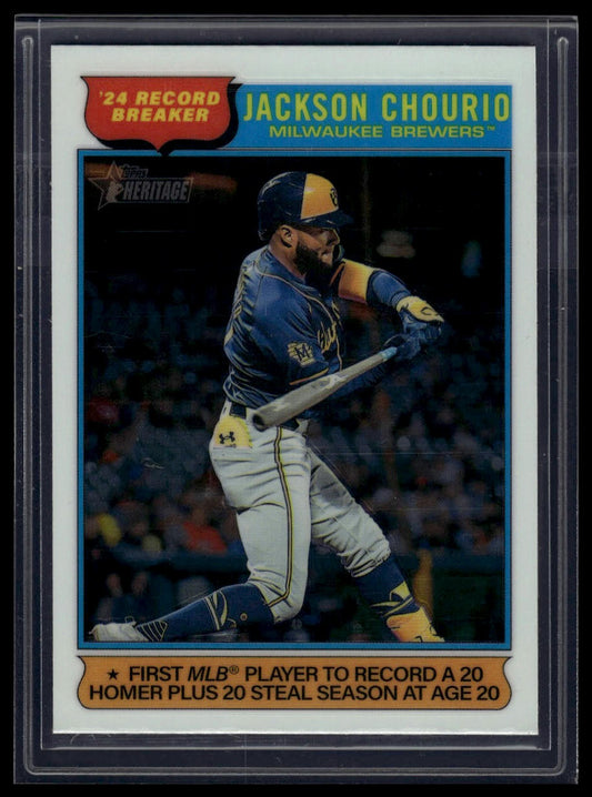 2025 Topps Heritage #5 Jackson Chourio