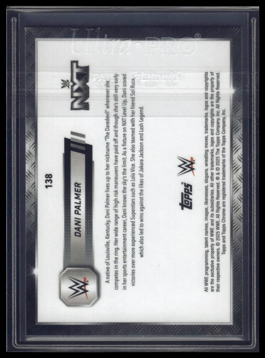 2025 Topps Chrome Sapphire WWE #138 Dani Palmer