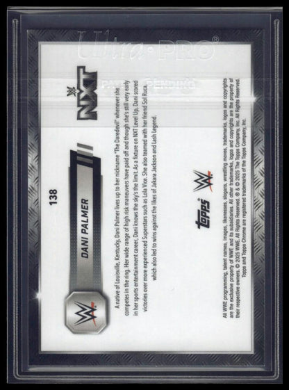 2025 Topps Chrome Sapphire WWE #138 Dani Palmer