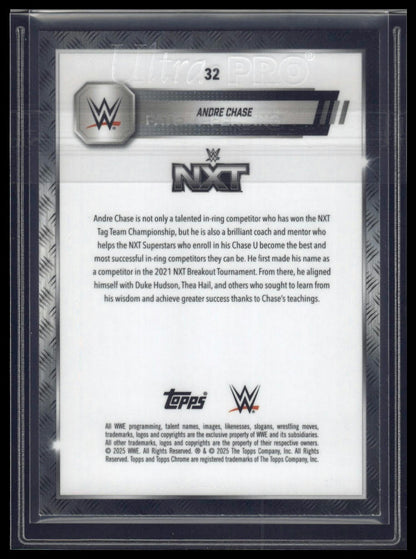 2025 Topps Chrome Sapphire WWE #32 Andre Chase