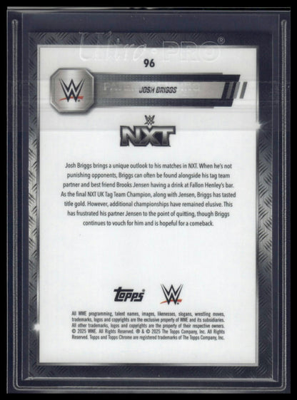 2025 Topps Chrome Sapphire WWE #96 Josh Briggs