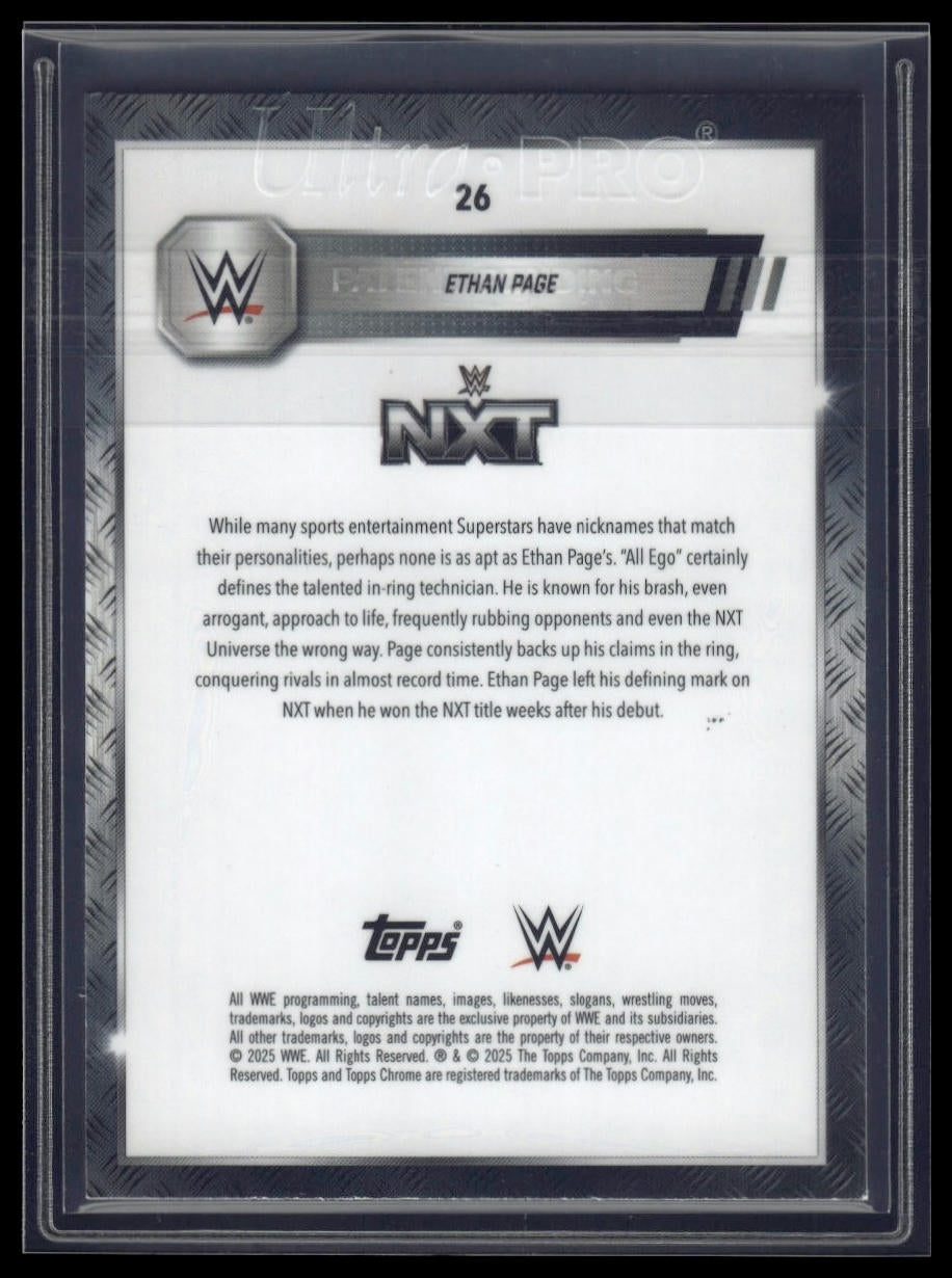 2025 Topps Chrome Sapphire WWE #26 Ethan Page