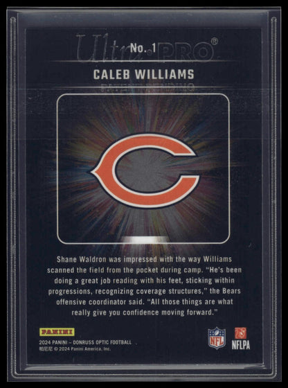 2024 Donruss Optic #1 Caleb Williams Light It Up
