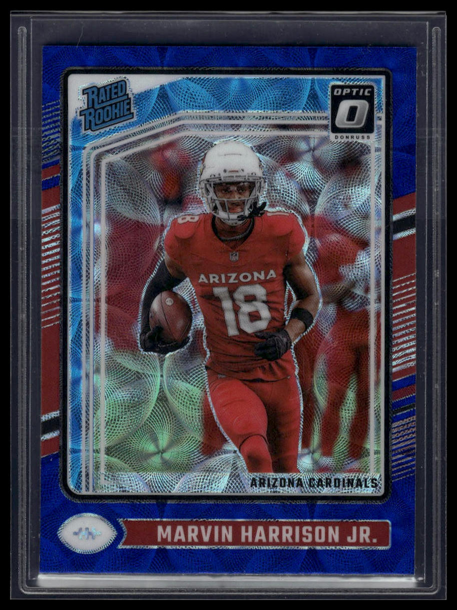 2024 Donruss Optic #276 Marvin Harrison Jr. Blue Scope
