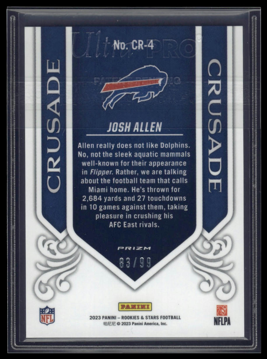 2023 Panini Rookies & Stars #AI-4 Josh Allen Airborne Red #/99