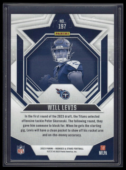 2023 Panini Rookies & Stars #197 Will Levis Purple #/199