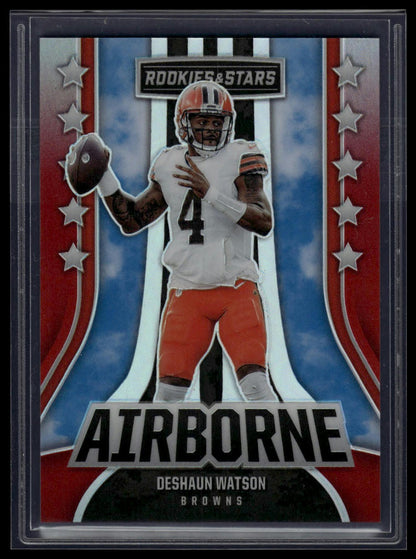 2023 Panini Rookies & Stars #AI-8 Deshaun Watson Airborne Red #/99