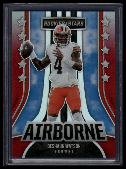 2023 Panini Rookies & Stars #AI-8 Deshaun Watson Airborne Red #/99