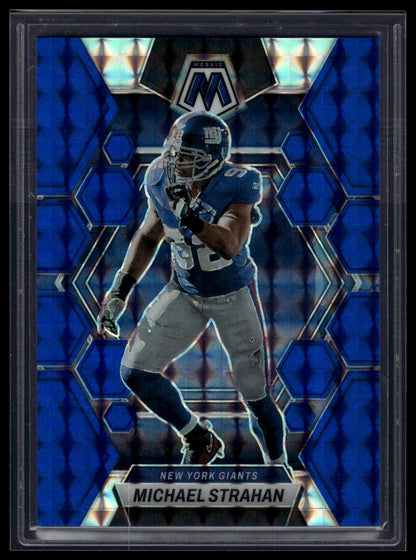 2023 Panini Mosaic #182 Michael Strahan Blue Mosaic #/99