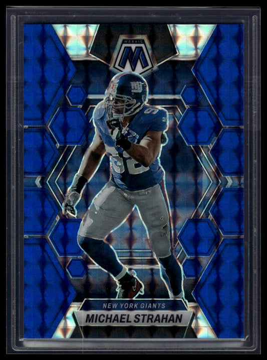 2023 Panini Mosaic #182 Michael Strahan Blue Mosaic #/99