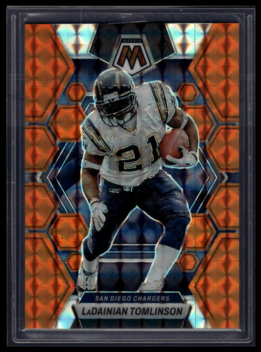 2023 Panini Mosaic #134 LaDainian Tomlinson Orange Mosaic #/199