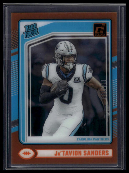2024 Clearly Donruss #81 Ja'Tavion Sanders Orange #/199