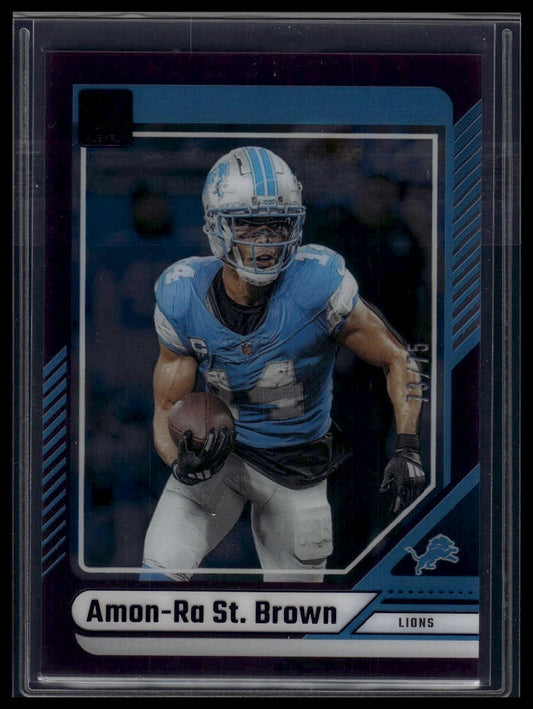 2024 Clearly Donruss #19 Amon-Ra St. Brown Purple #/75