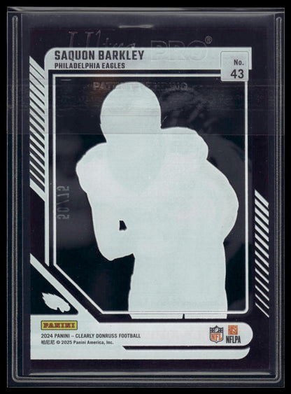 2024 Clearly Donruss #43 Saquon Barkley Purple #/75