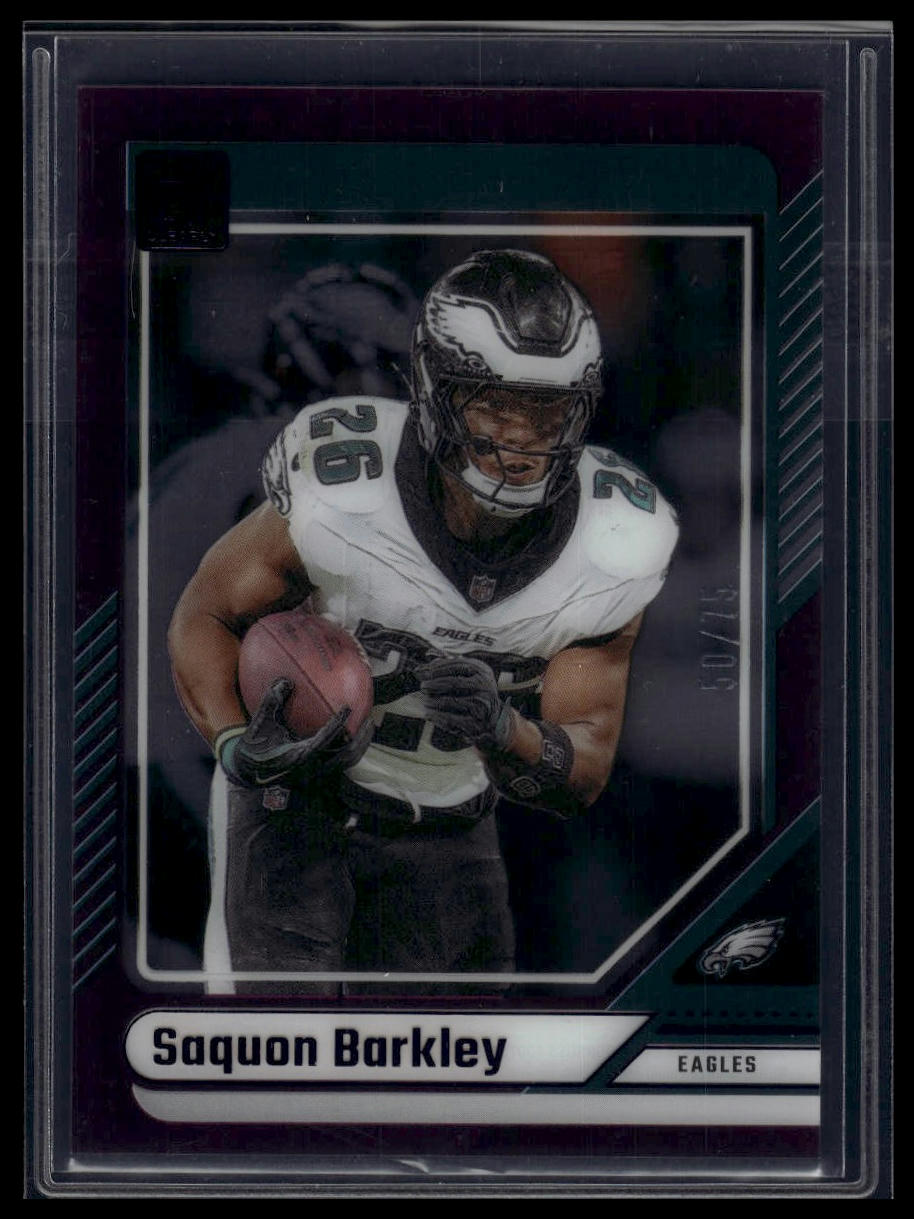 2024 Clearly Donruss #43 Saquon Barkley Purple #/75
