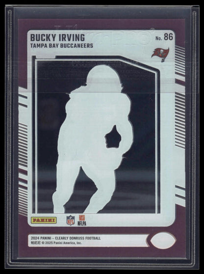 2024 Clearly Donruss #86 Bucky Irving Pink