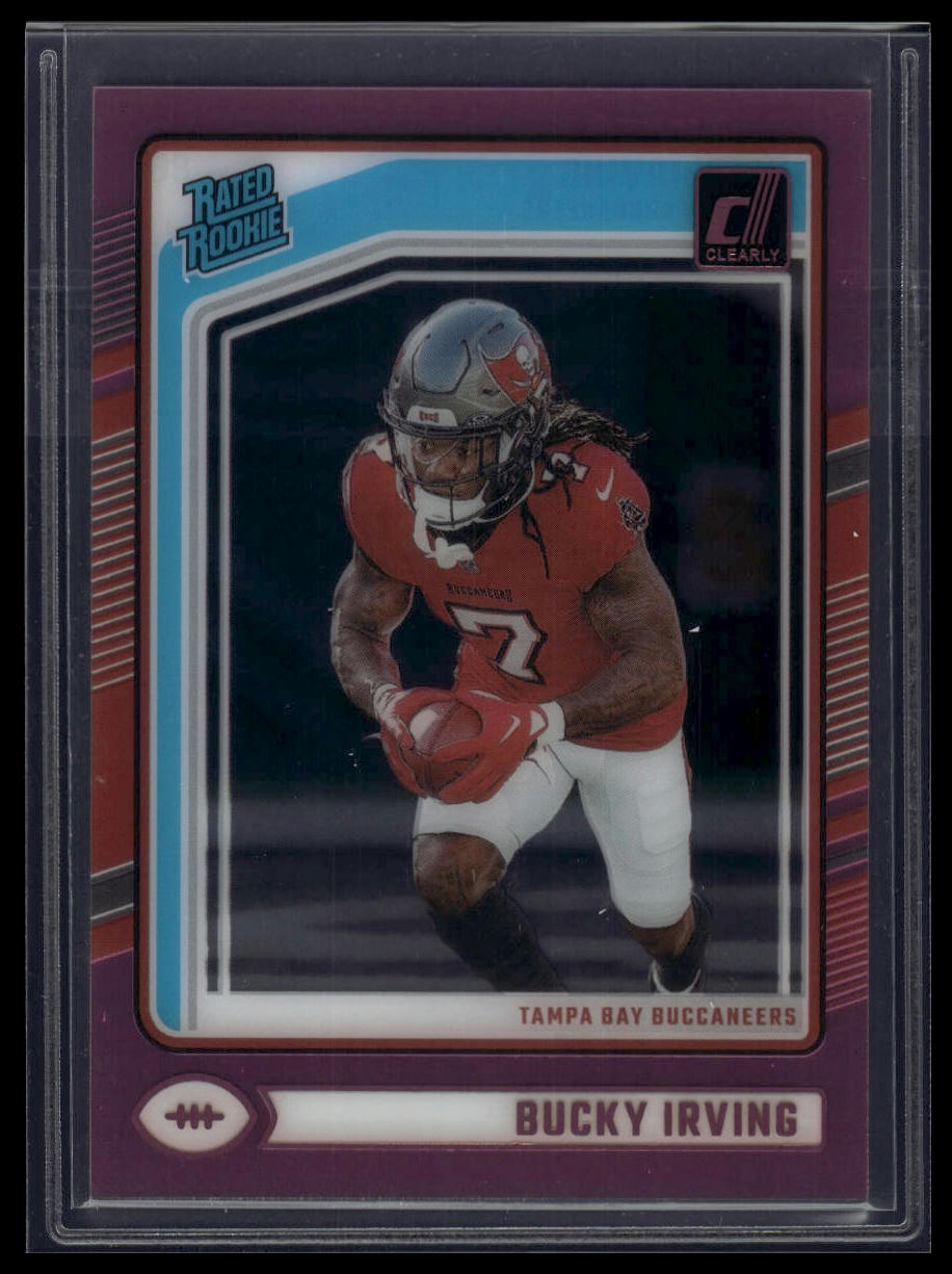 2024 Clearly Donruss #86 Bucky Irving Pink