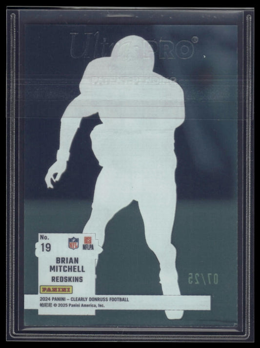 2024 Clearly Donruss #19 Brian Mitchell Clearly Retro 1994 Green #/25