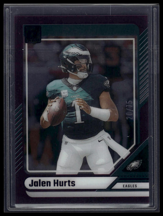 2024 Clearly Donruss #42 Jalen Hurts Purple #/75