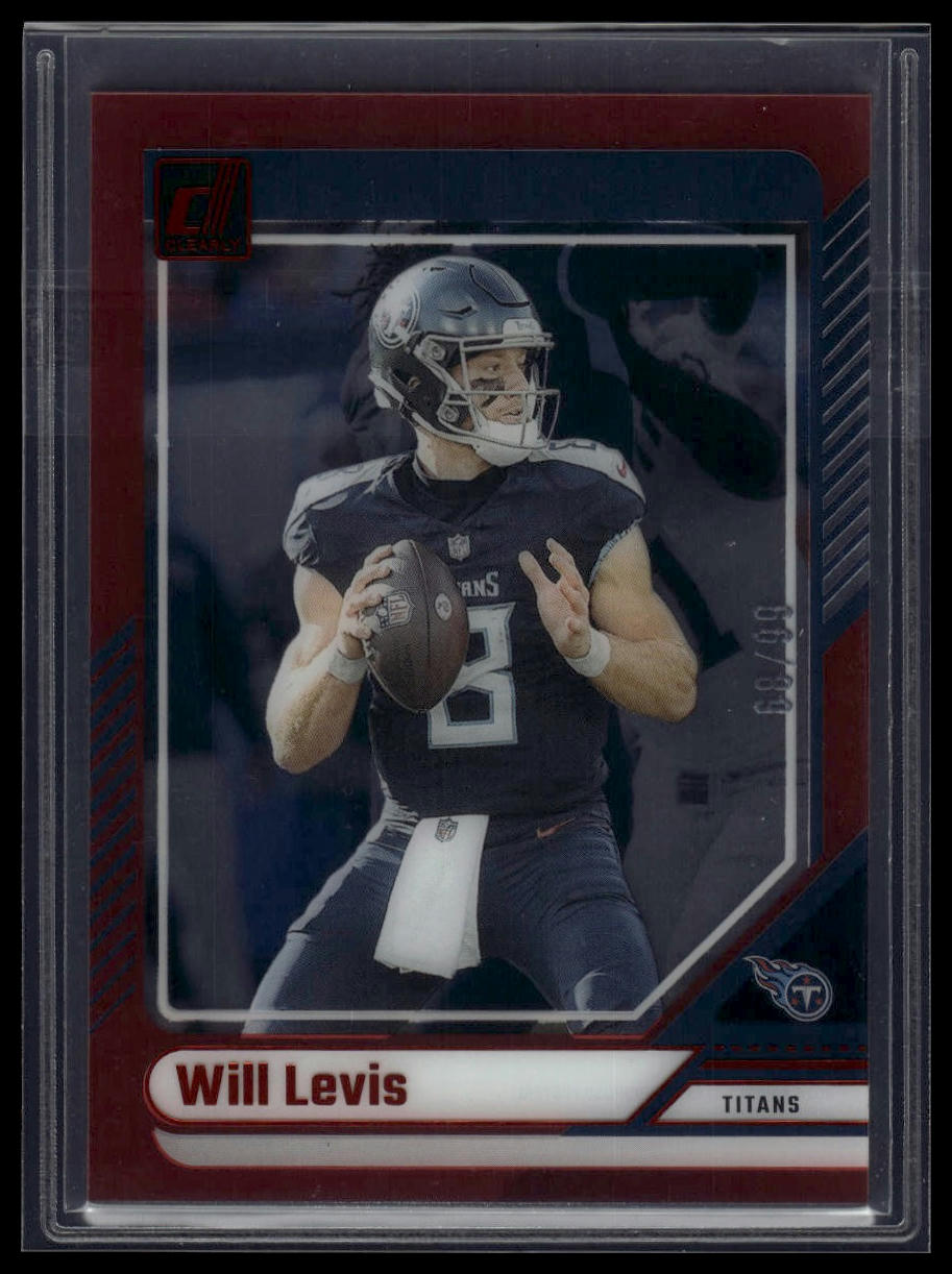 2024 Clearly Donruss #49 Will Levis Red #/99